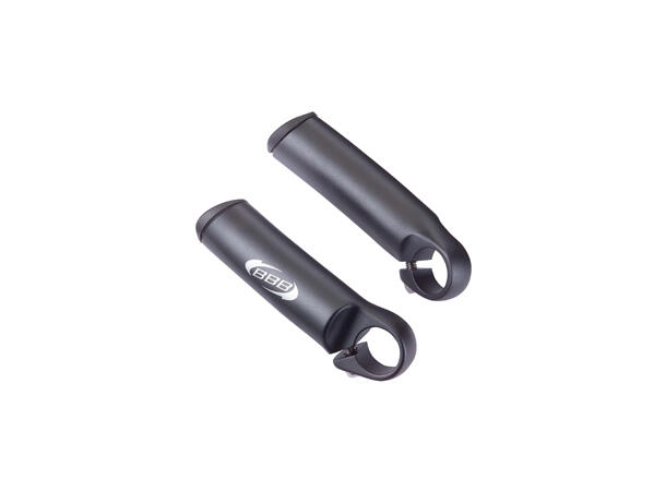 BBB Three-D BBE-05 Bar Ends Rett, sort, alu 